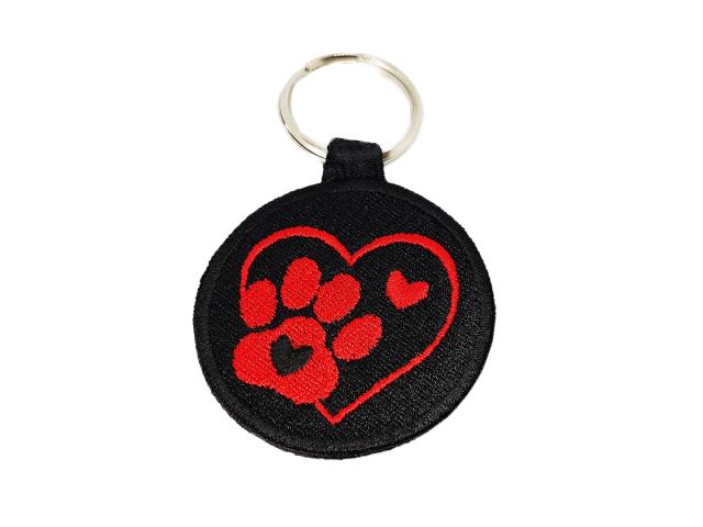 HEART PAW RED